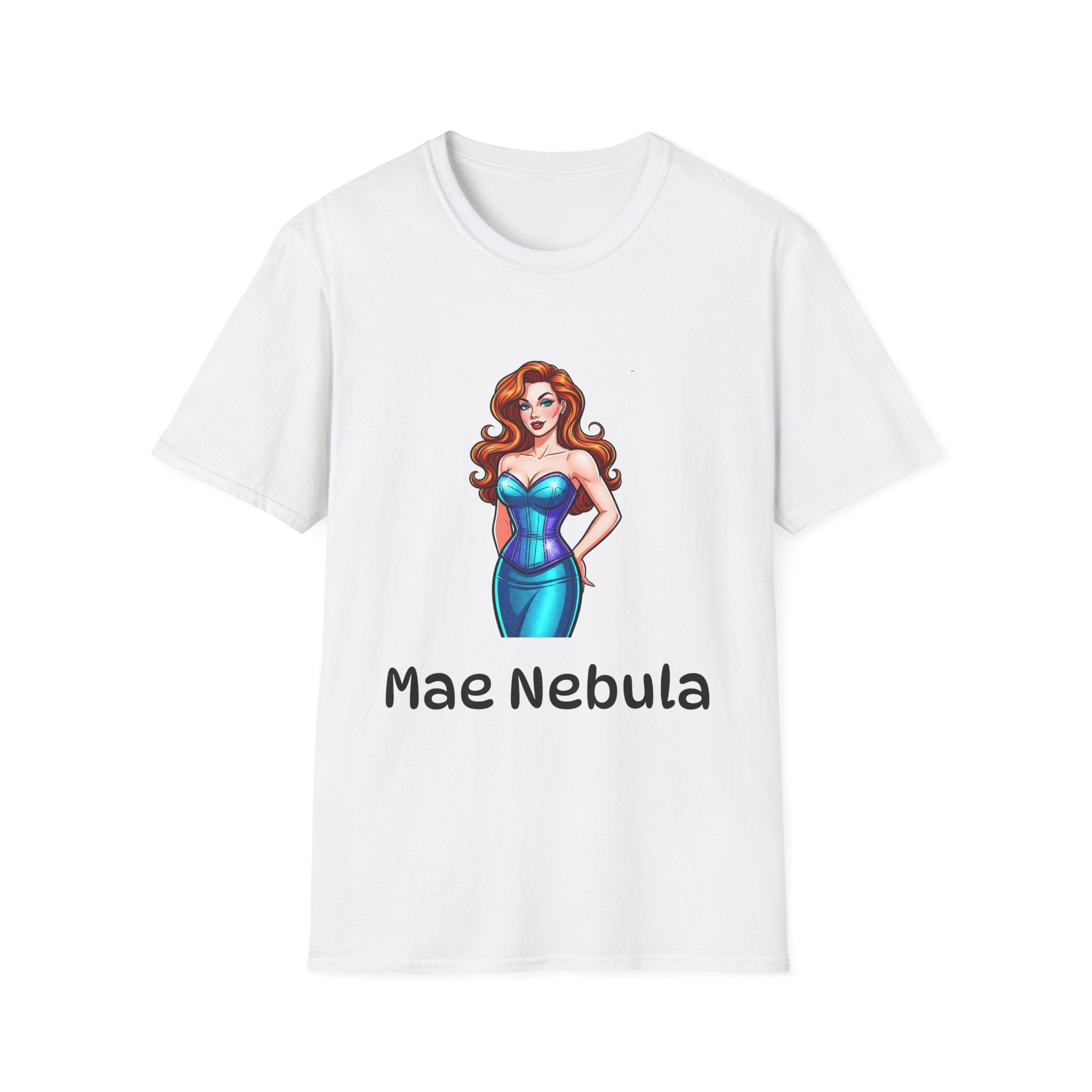 Unisex Soft T-shirt - Mae Nebula Pinup Vibes