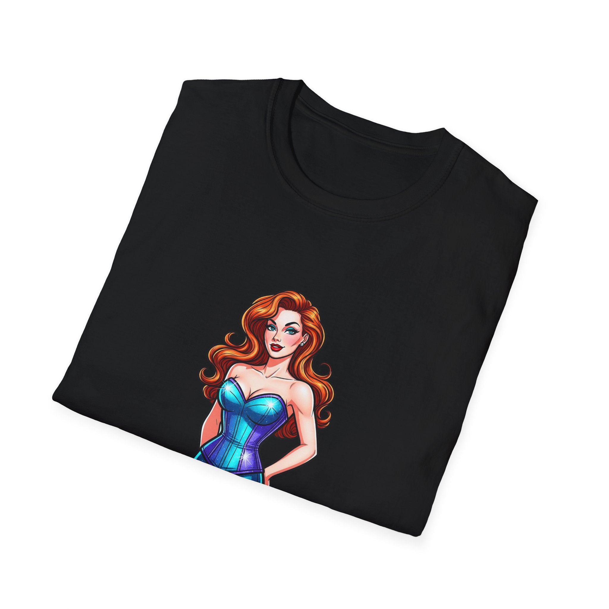Unisex Soft T-shirt - Mae Nebula Pinup Vibes