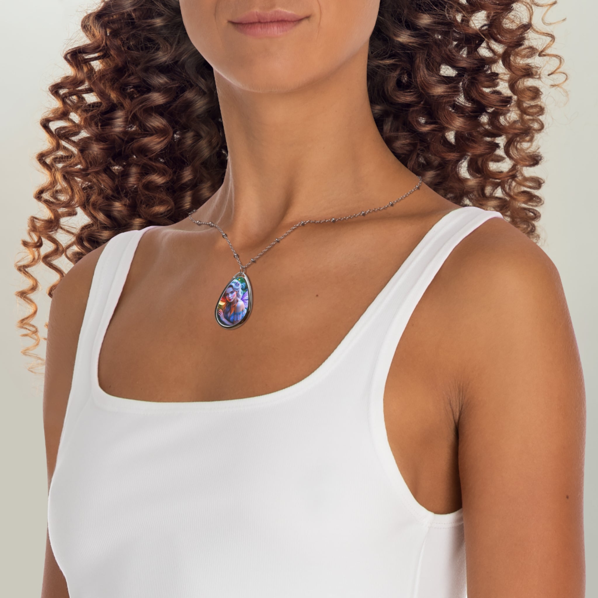 Necklace - Purple Fairy Design