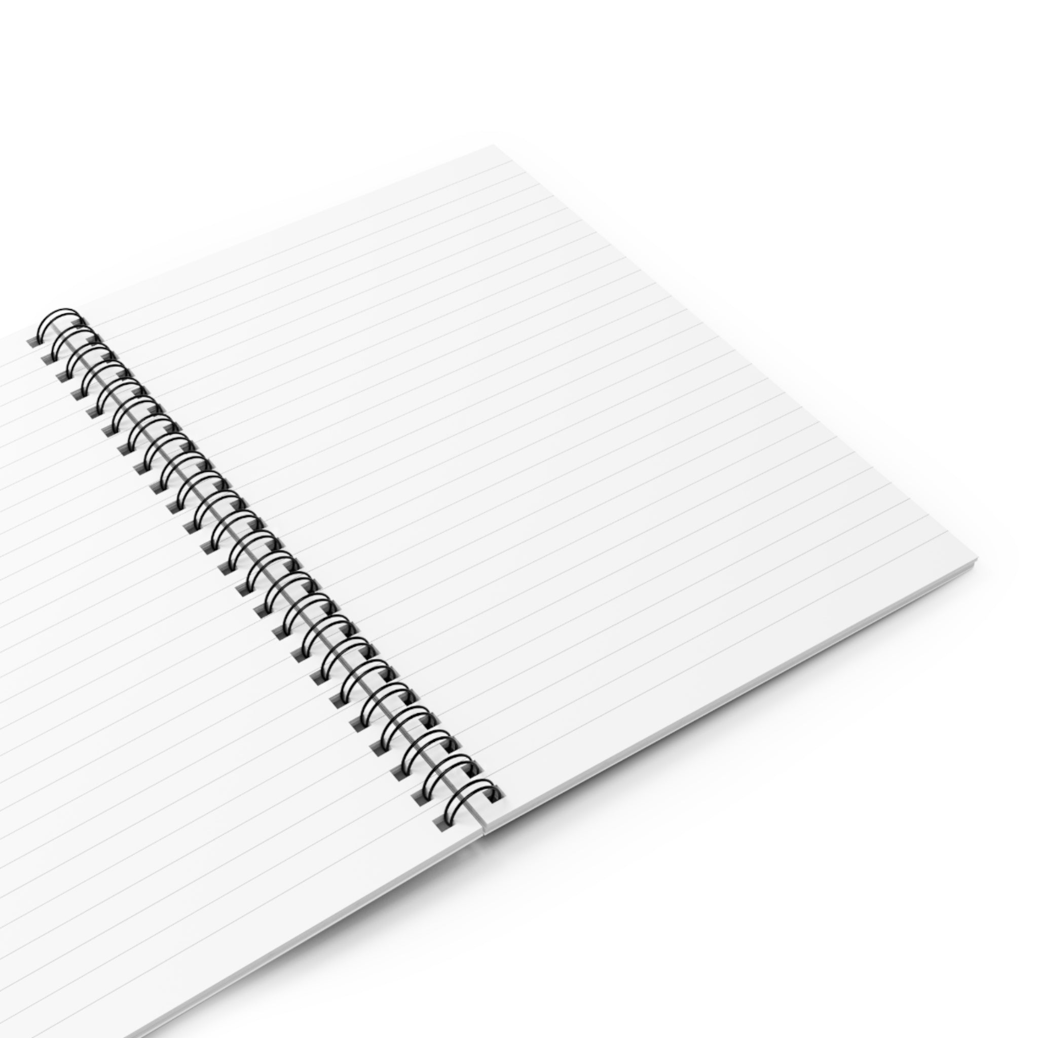 Spiral Notebook - Flaming Dice with Hearts