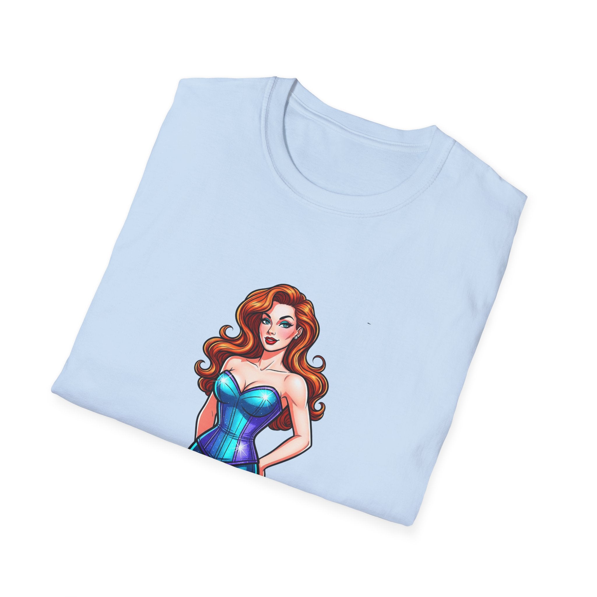 Unisex Soft T-shirt - Mae Nebula Pinup Vibes