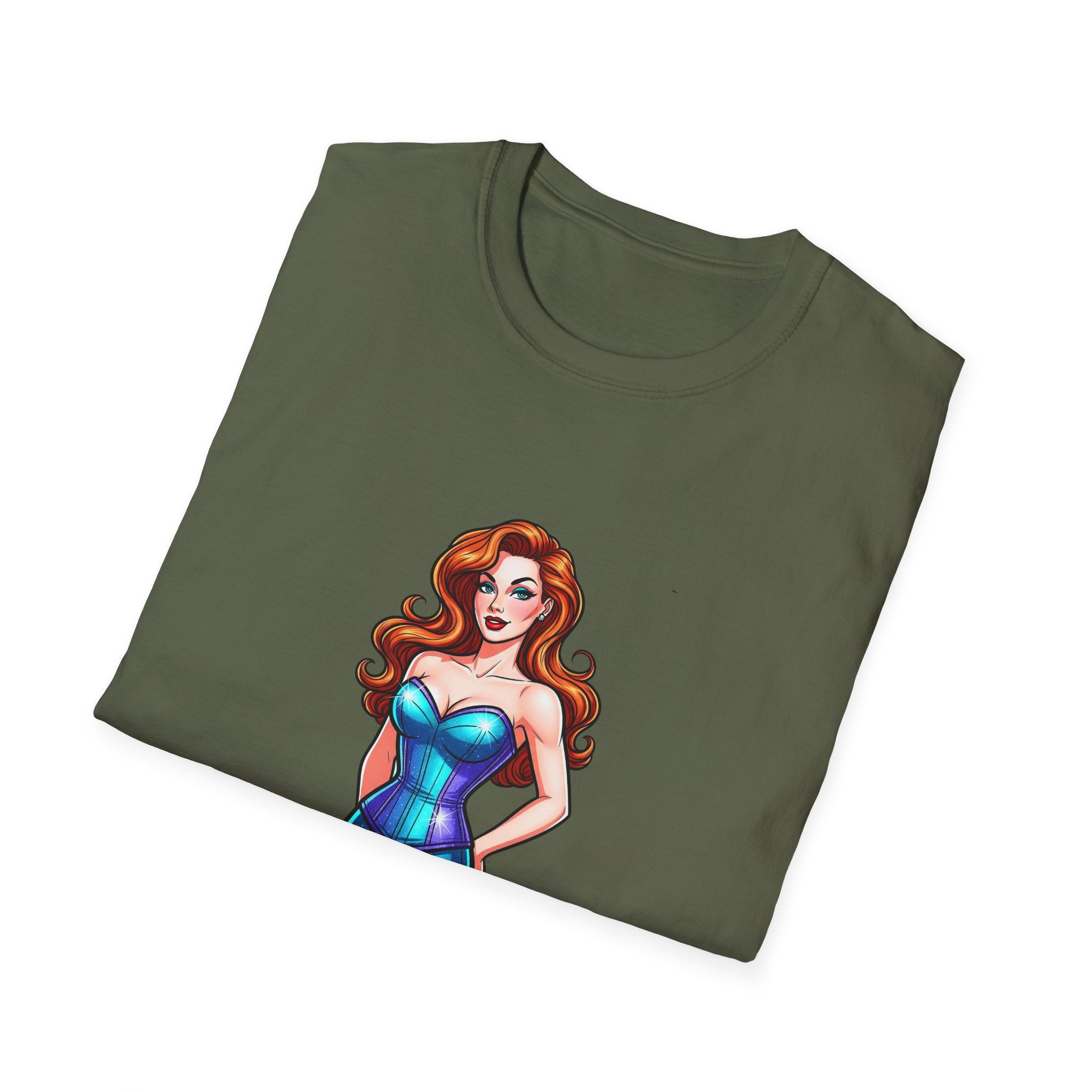 Unisex Soft T-shirt - Mae Nebula Pinup Vibes