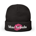 Embroidered Knit Beanie - Mae Nebula Kiss
