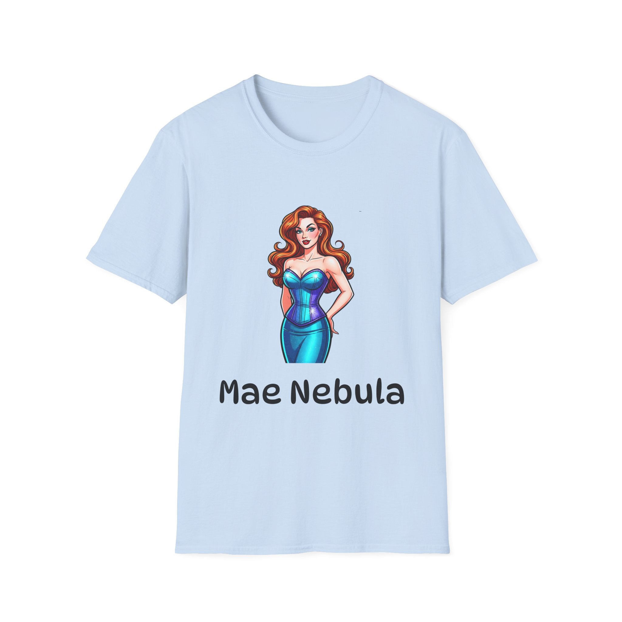 Unisex Soft T-shirt - Mae Nebula Pinup Vibes