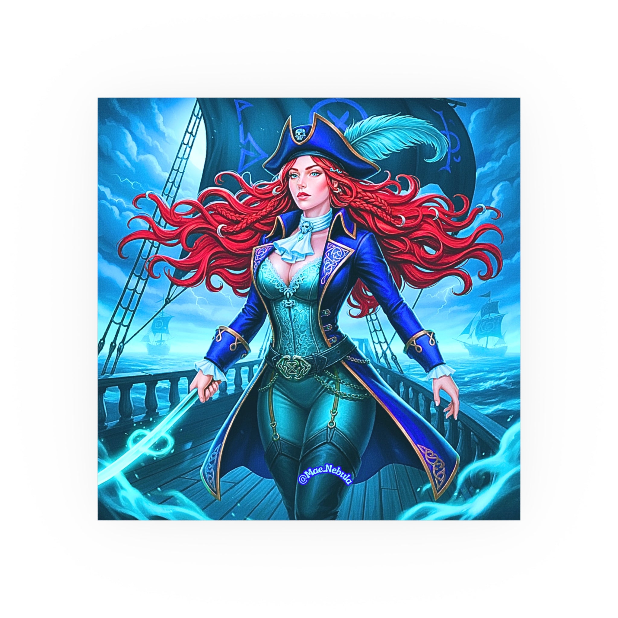 Vibrant Art Prints - Pirate Queen