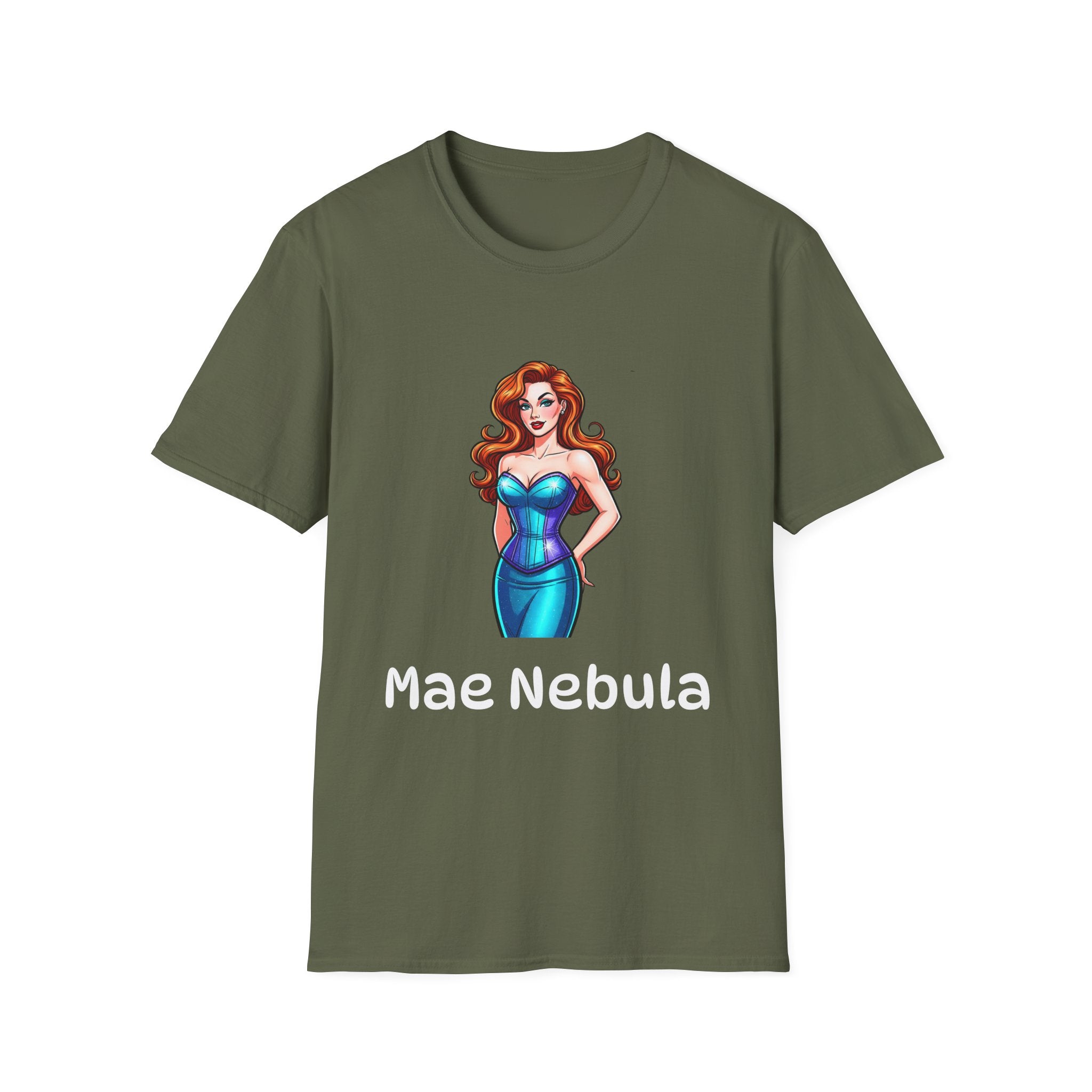 Unisex Soft T-shirt - Mae Nebula Pinup Vibes