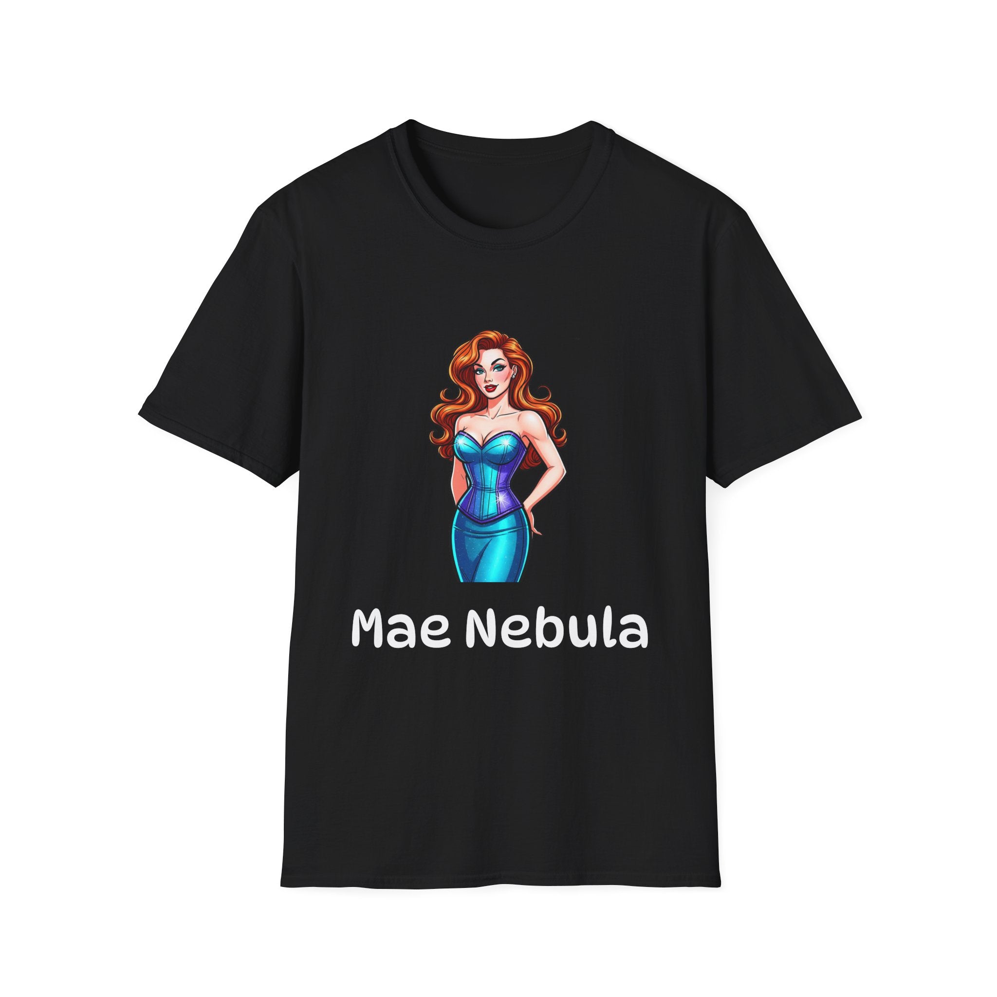 Unisex Soft T-shirt - Mae Nebula Pinup Vibes