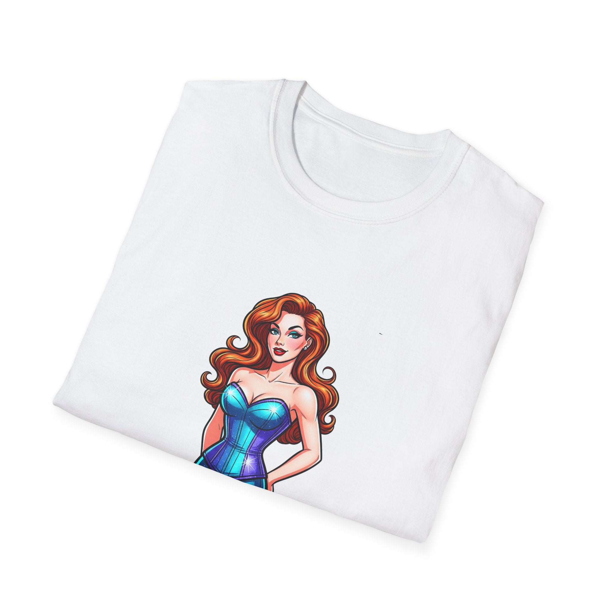 Unisex Soft T-shirt - Mae Nebula Pinup Vibes
