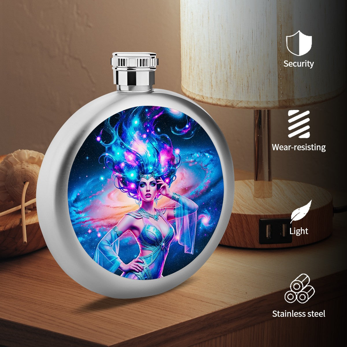 Round Flask (5oz) Mae Nebula