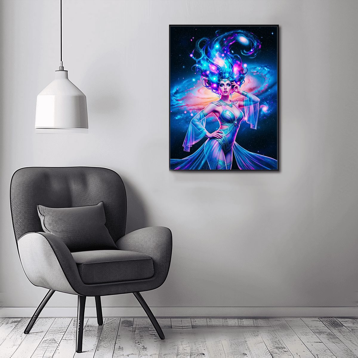 DIY Diamond Painting no Frame "Cosmic Enchantress"