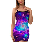 Bodycon Dress - Cosmic Kisses